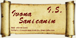 Ivona Saničanin vizit kartica